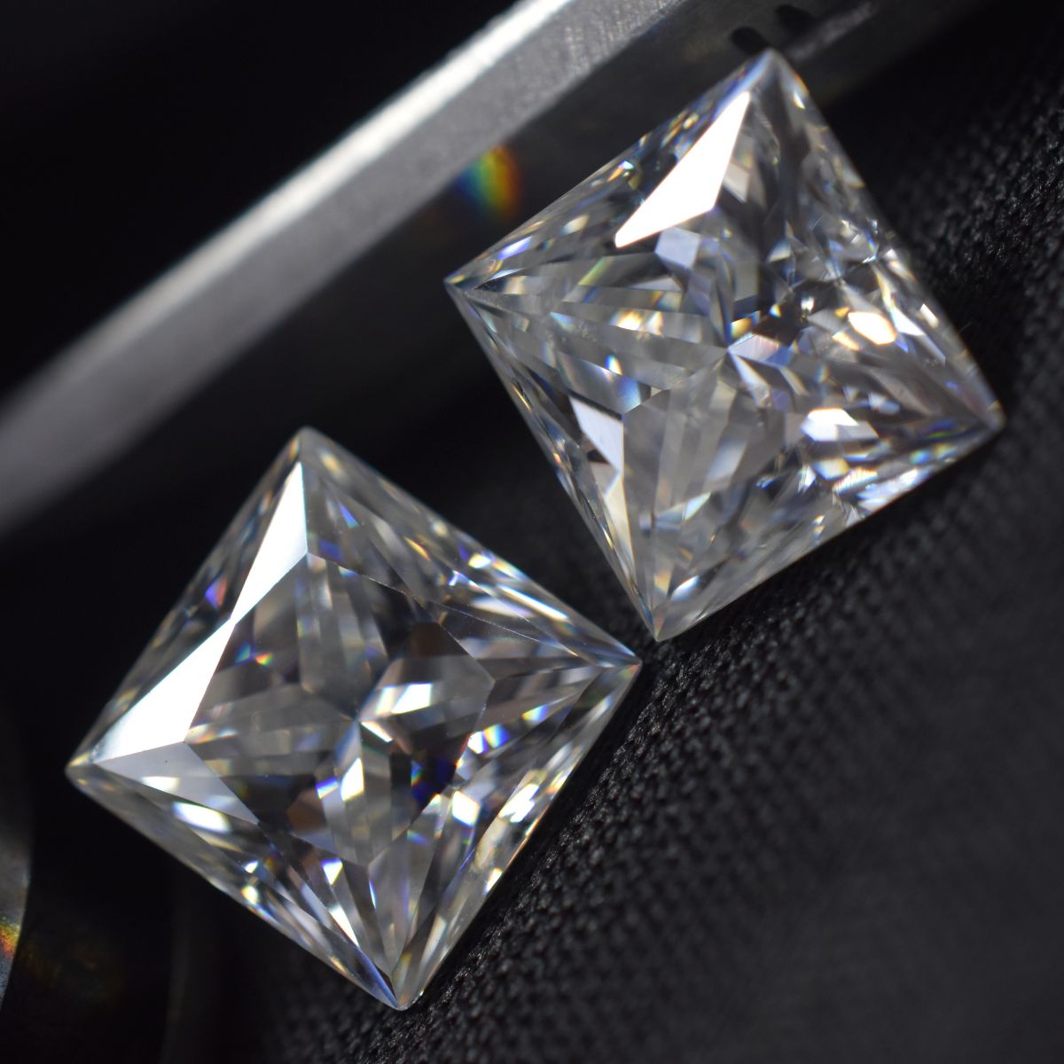 3.94 Carat Moissanite 9 mm CERTIFIED VVS1 D Color Square Shape Loose Gemstone