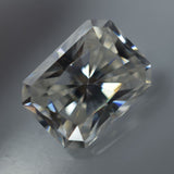 3.51 Carat Moissanite Loose Gemstone 10x8 MM VVS1 D Color Radiant Cut CERTIFIED