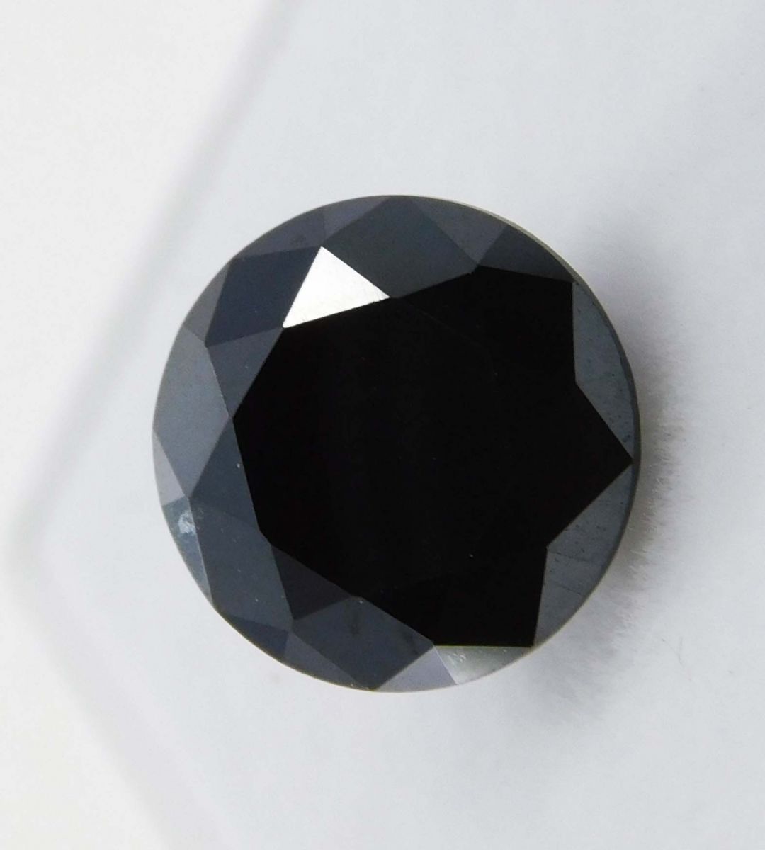 Natural Black Moissanite Round Shape 3 Ct Loose Gemstones