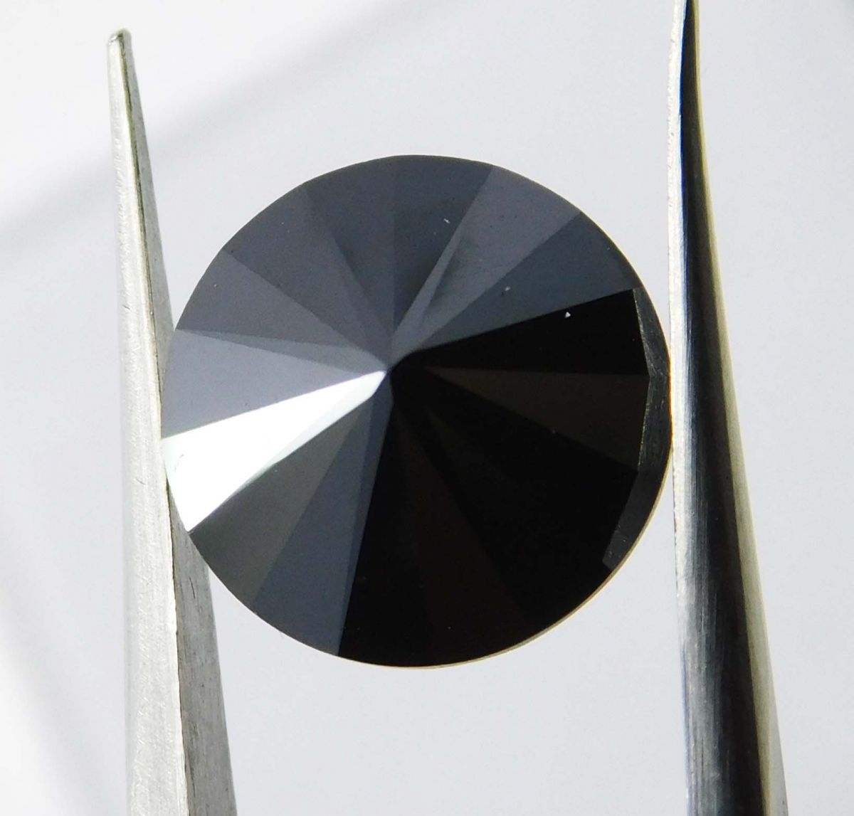 Natural Black Moissanite Round Shape 3 Ct Loose Gemstones