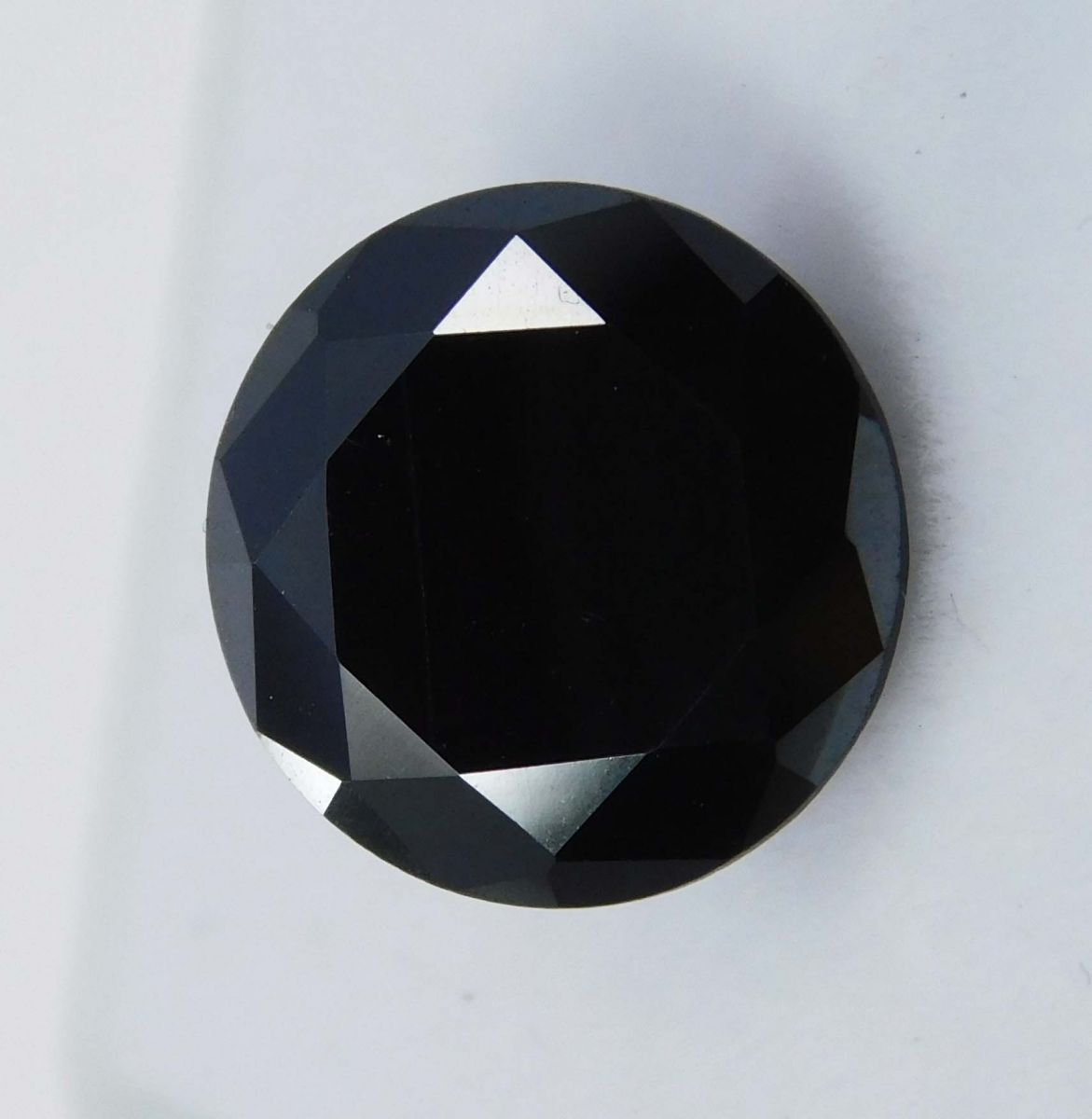 Natural Black Moissanite Round Shape 3.00 Ct Loose Gemstones