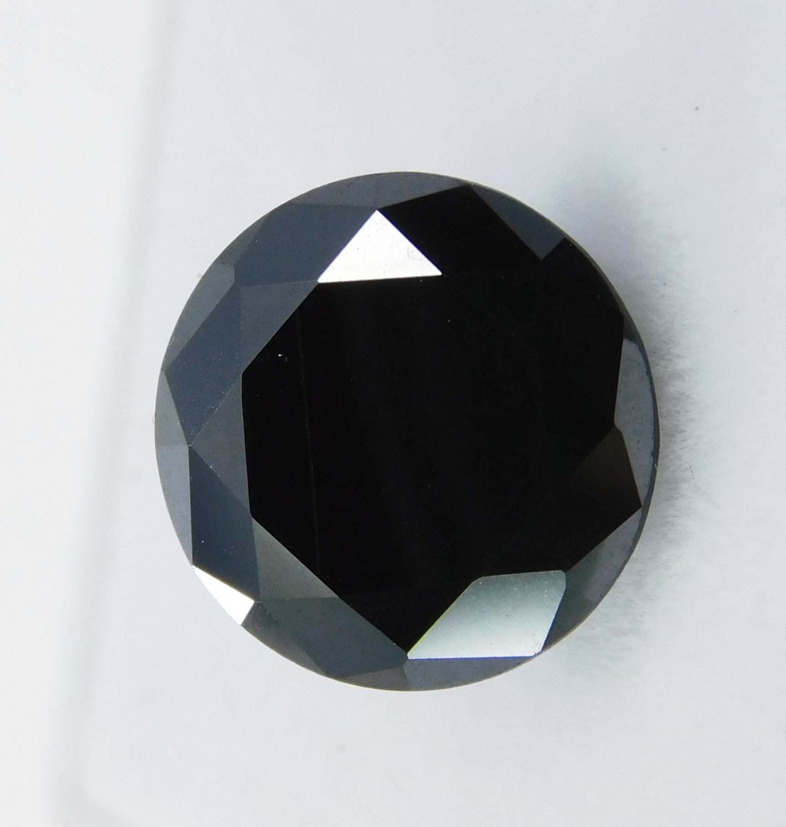 Natural Black Moissanite Round Shape 3.00 Ct Loose Gemstones