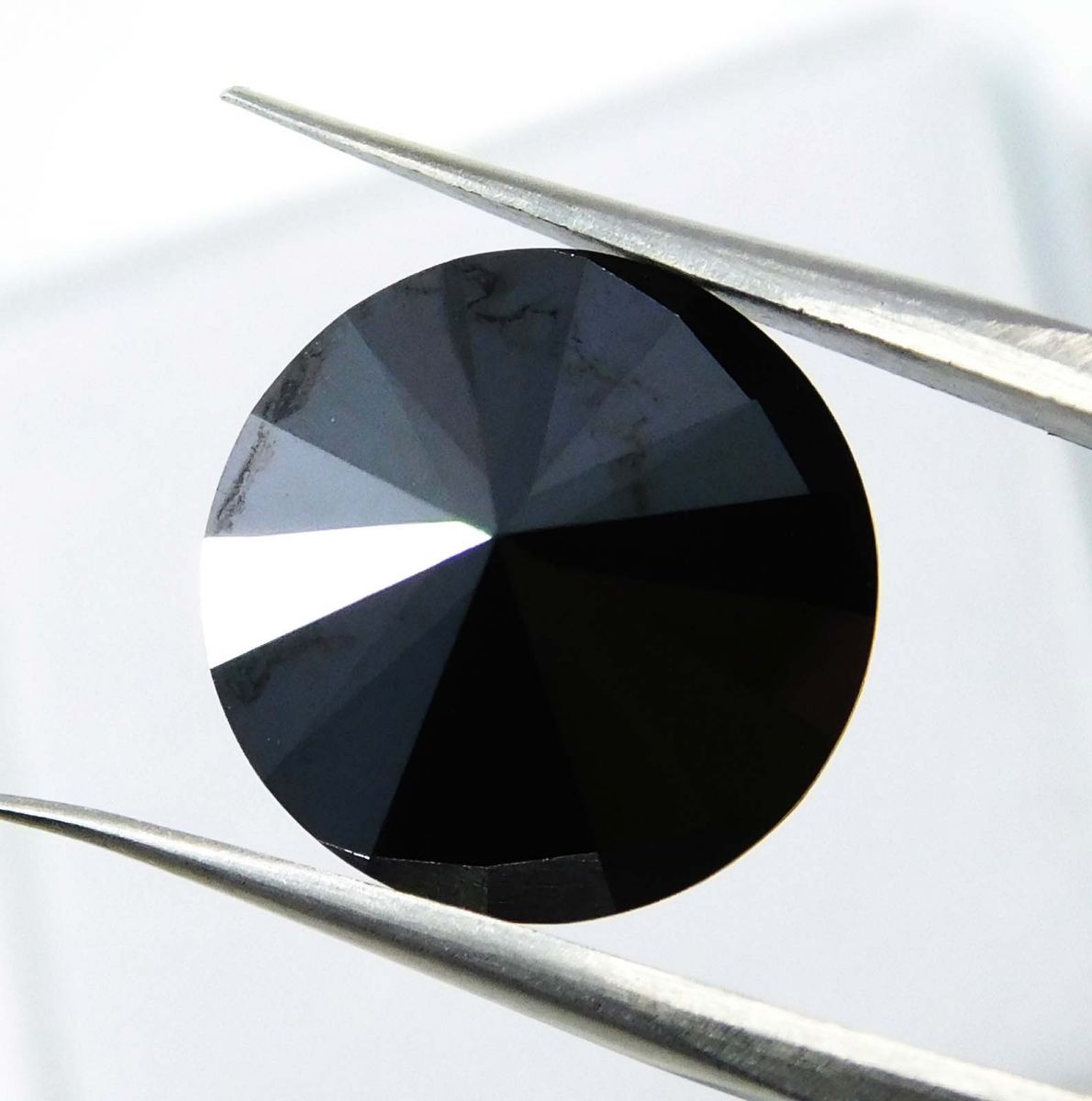 Natural Black Moissanite Round Shape 4.00 Ct Loose Gemstones