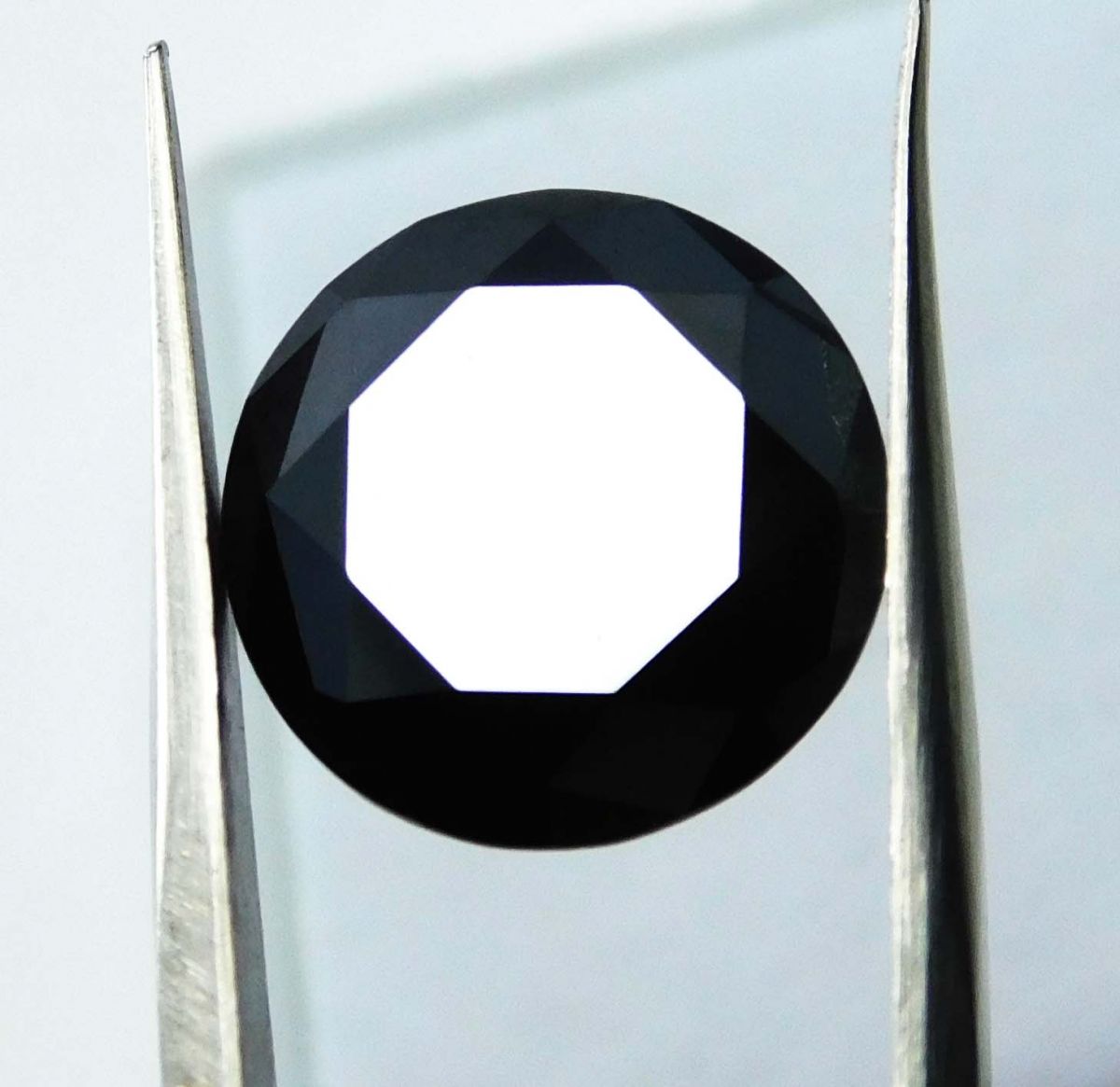 Natural Black Moissanite Round Shape 4.00 Ct Loose Gemstones