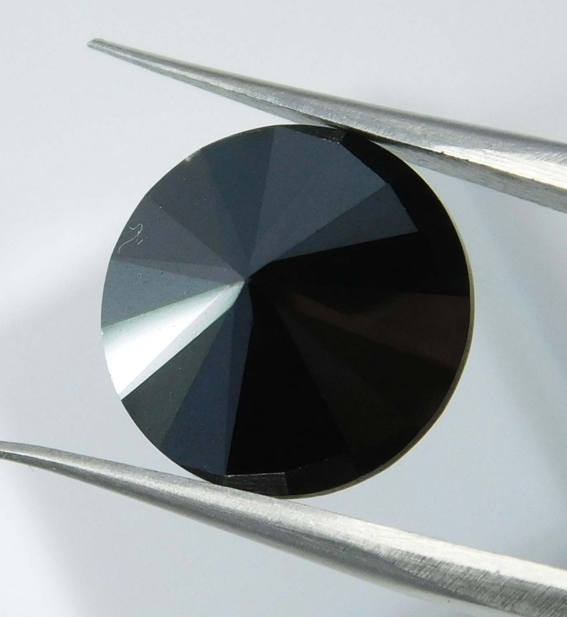 4.02 Ct Natural Black Moissanite Loose Gemstones Round Shape