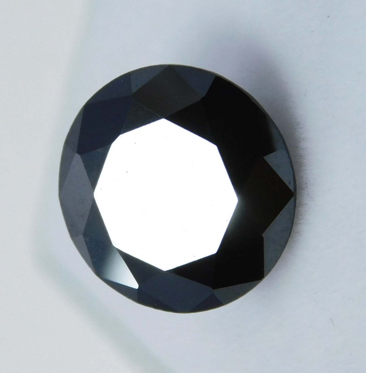 Natural Black Moissanite Round Shape 4.36 Ct Loose Gemstones