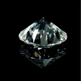 Faceted diamond on a black background