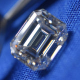 Emerald Shape CERTIFIED Moissanite Loose Gemstone 6.04 Carat VVS1 D Color 1 Pcs