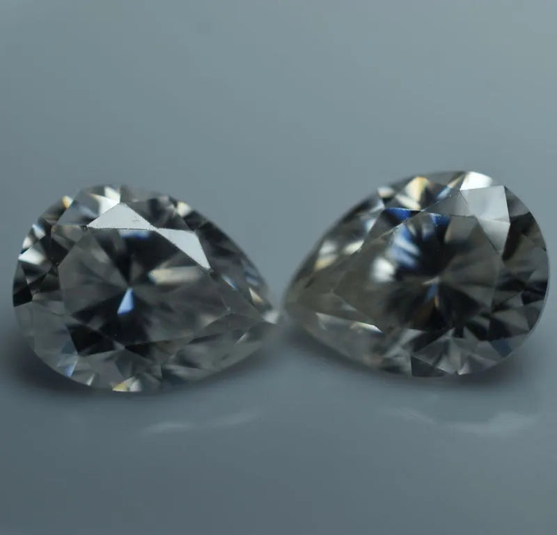 VVS1 D Color Moissanite Pear Cut Pair jewelry making stones