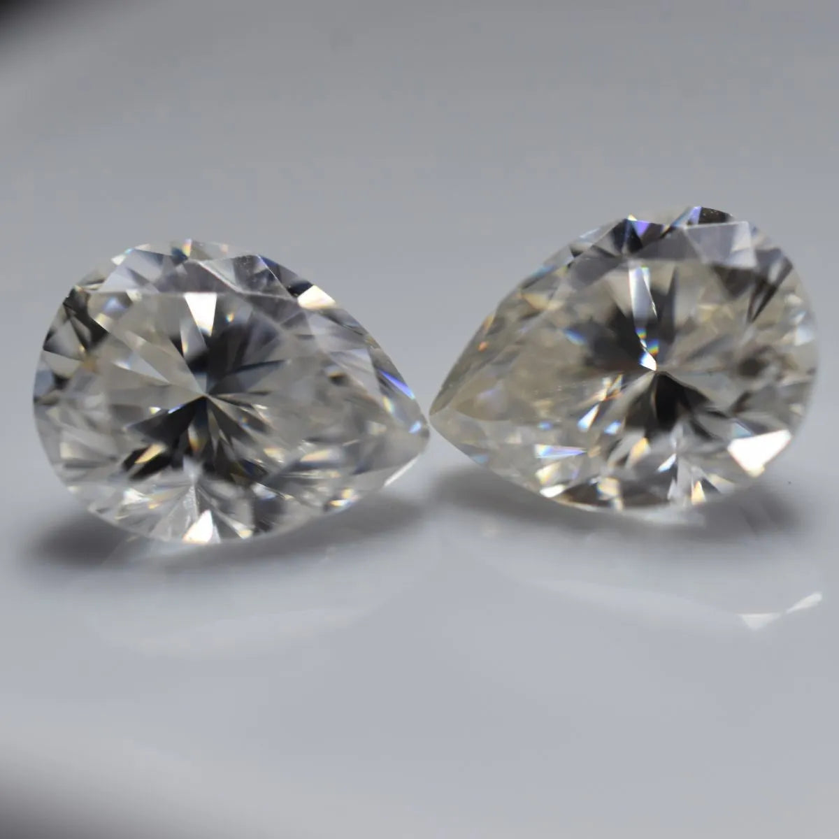 certified moissanite pair VVS1 D color
