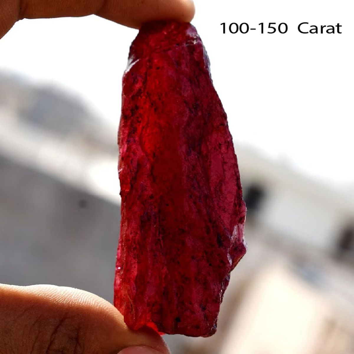 00–150 Carat Ruby Stone"