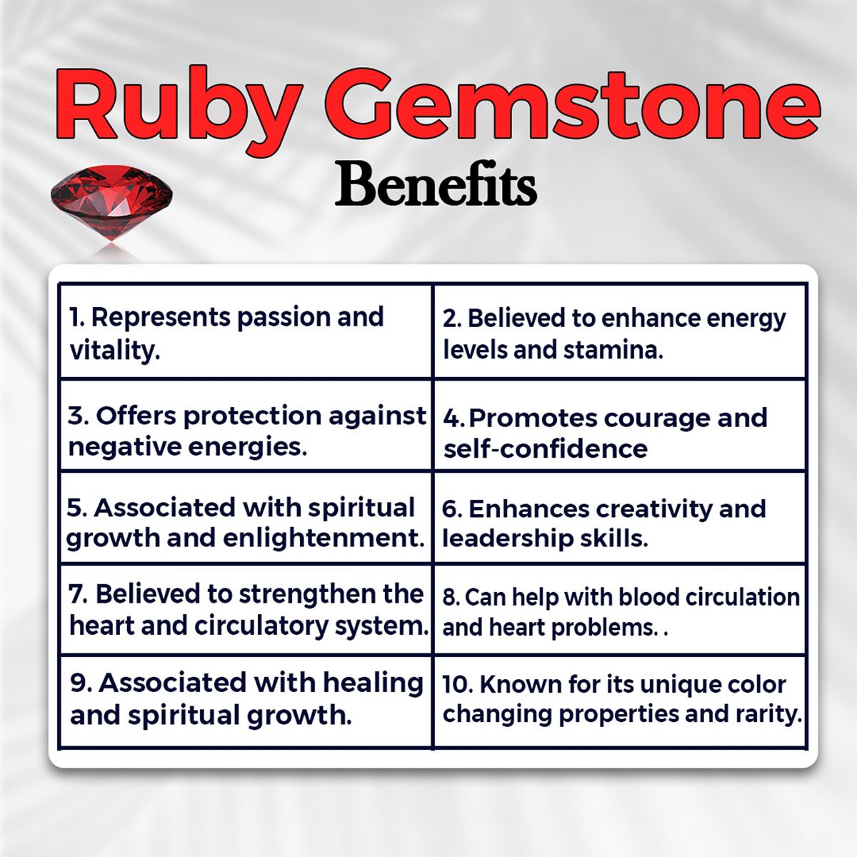 Ruby Gemstone Benefits | Natural Red Crystal Meaning & Healing Energy – Gemsbuild.