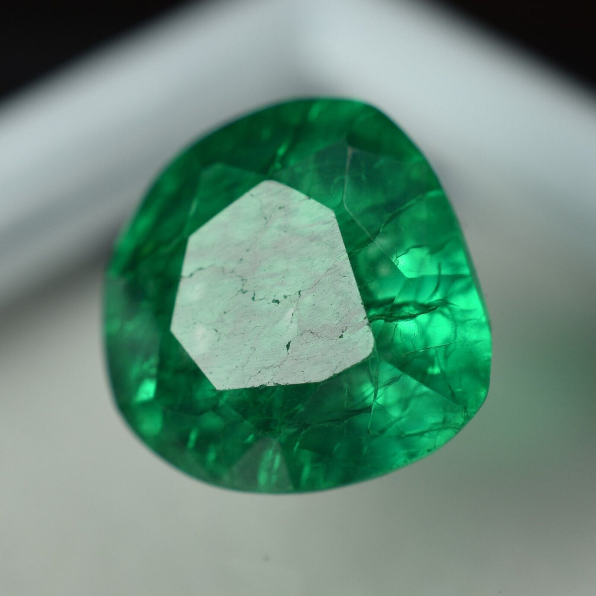 8.30 Ct Natural COLOMBIAN Green EMERALD Pear Cut CERTIFIED Loose Gemstone