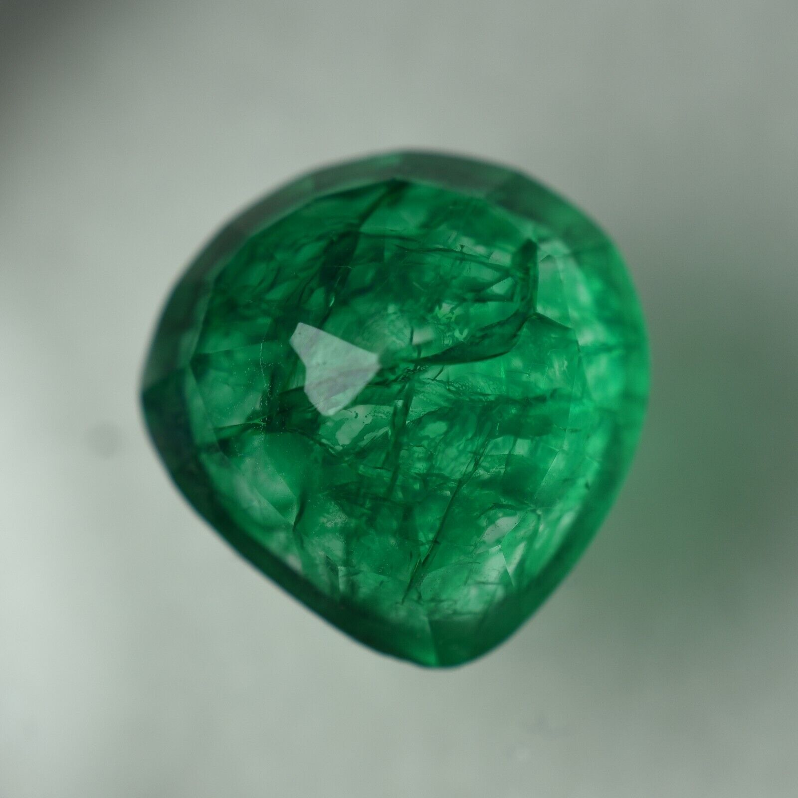 8.30 Ct Natural COLOMBIAN Green EMERALD Pear Cut CERTIFIED Loose Gemstone