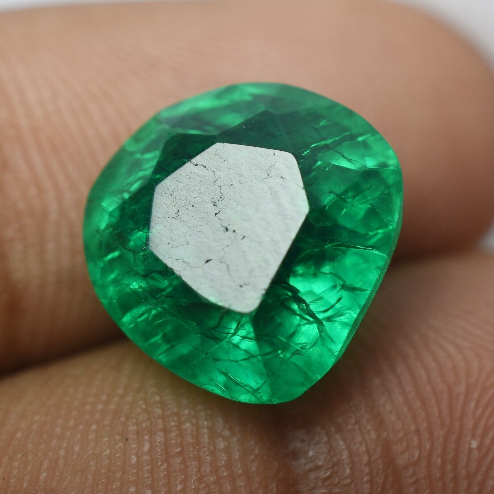 8.30 Ct Natural COLOMBIAN Green EMERALD Pear Cut CERTIFIED Loose Gemstone