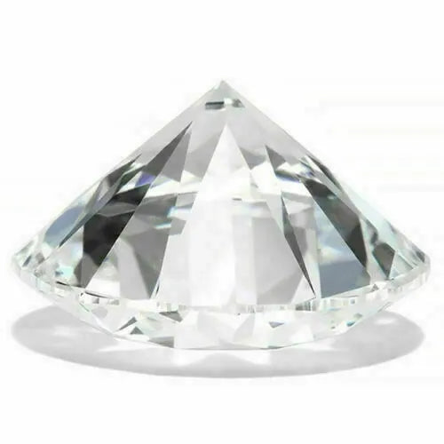 Clear diamond on a white background
