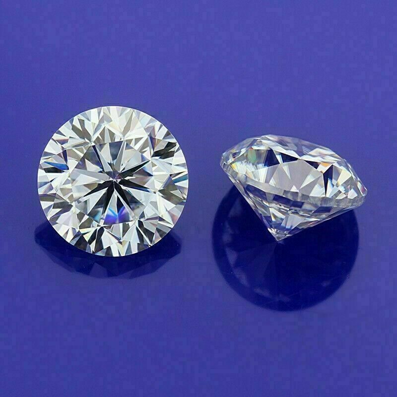 VVS1 DEF Color 10 mm Synthetic Moissanite Gemstone CERTIFIED Round Shape