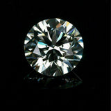 VVS1 DEF Color 7.5 mm Synthetic Moissanite Gemstone Certified Round Shape