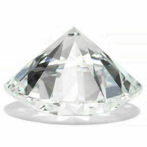 VVS1 DEF Color 7.5 mm Synthetic Moissanite Gemstone Certified Round Shape