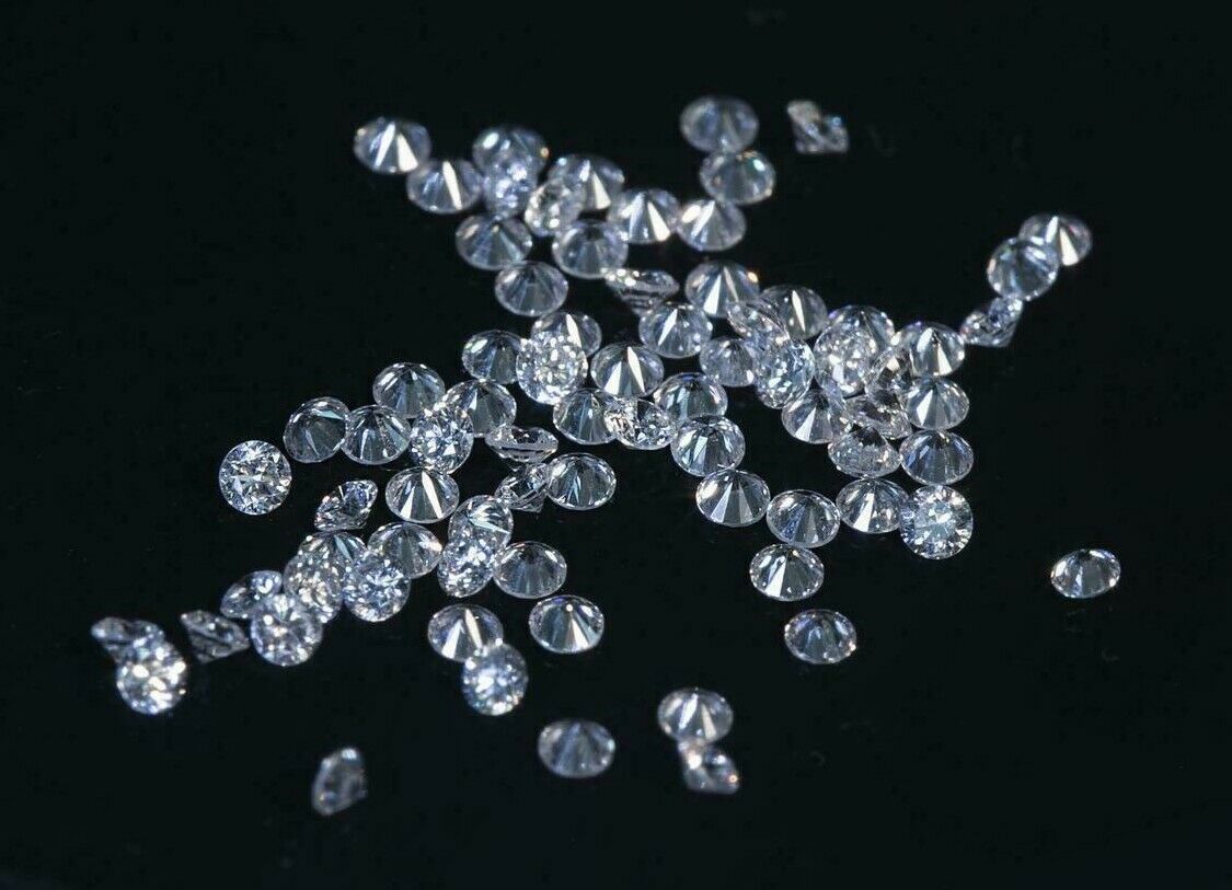 1.5 mm CVD Diamond SI1 DEF Color CVD/HPHT 300 PCS LOT Lab Grown Loose Gemstone