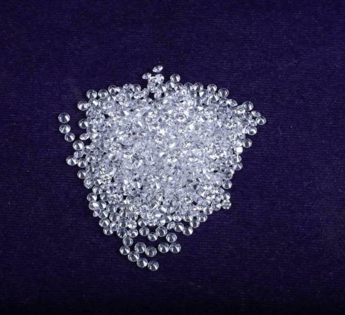 CVD Diamond SI1 DEF Color CVD/HPHT Gemstone 1.5 mm 35 Pcs Lot Lab Grown Loose