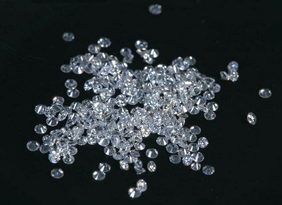 CVD Diamond SI1 DEF Color CVD/HPHT Gemstone 1.5 mm 35 Pcs Lot Lab Grown Loose