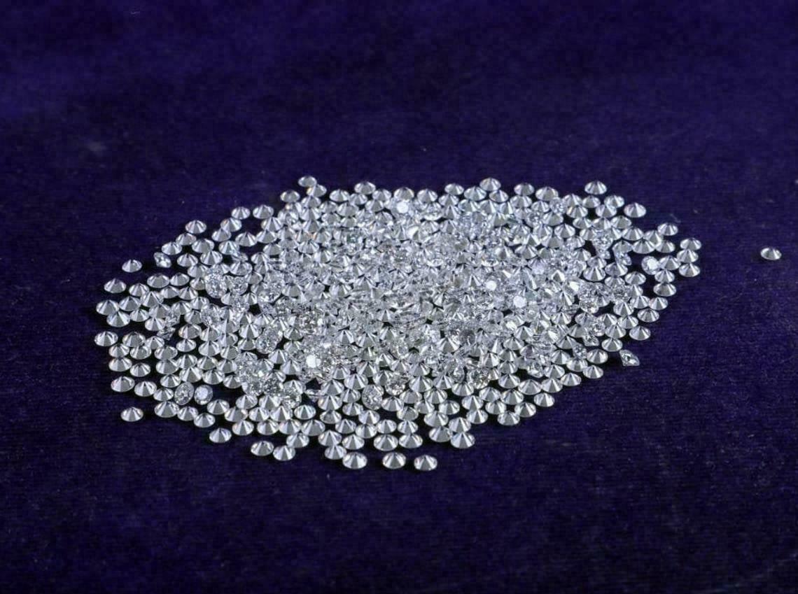 1.2 mm CVD Diamond DEF Color CVD/HPHT Lab Grown Loose Gemstones 100 PCS LOT