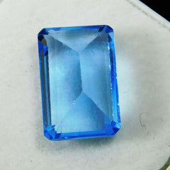 5 Ct Natural Emerald Shape Ocean Blue Aquamarine Certified Loose Gemstone A++