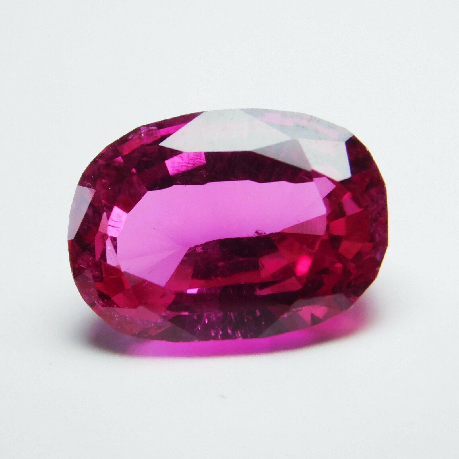 Natural Tourmaline CERTIFIED Loose Gemstone 7.85Ct Pink/Red (Rubellite) Oval Cut