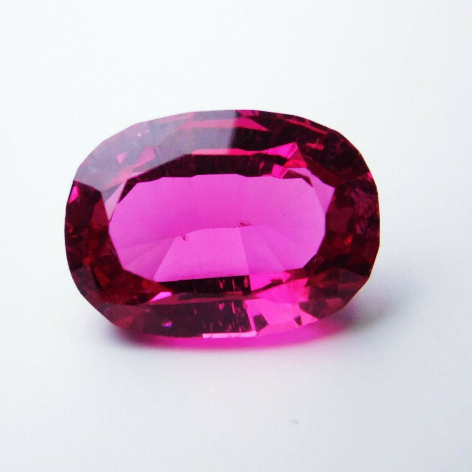 Natural Tourmaline CERTIFIED Loose Gemstone 7.85Ct Pink/Red (Rubellite) Oval Cut