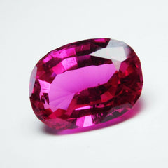 Natural Tourmaline CERTIFIED Loose Gemstone 7.85Ct Pink/Red (Rubellite) Oval Cut