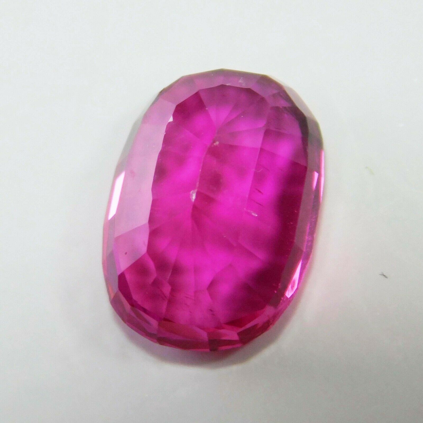 Natural Tourmaline CERTIFIED Loose Gemstone 7.85Ct Pink/Red (Rubellite) Oval Cut