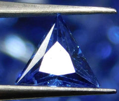 Blue Sapphire Brillion Trillion Cut 5 mm CERTIFIED Natural Loose Gemstone