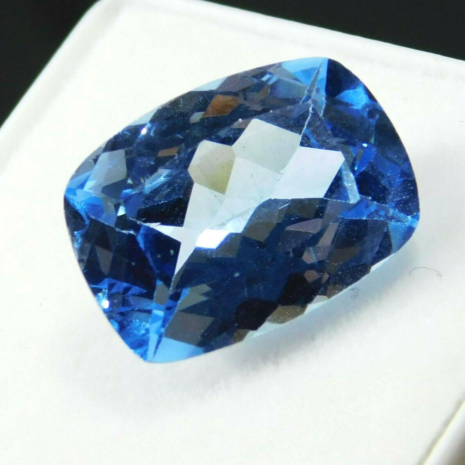 6 Ct Natural Cushion Shape Ocean Blue Aquamarine Certified Loose Gemstone A++