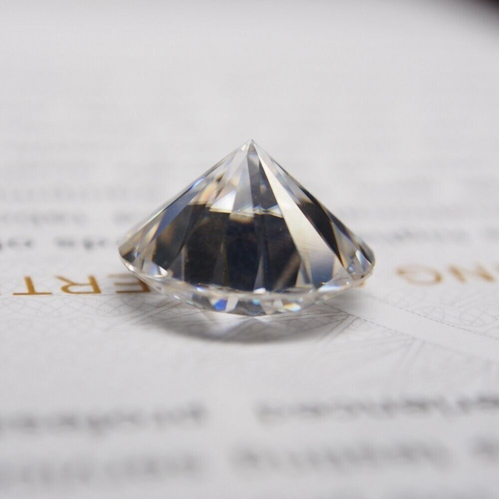 18 PCS Moissanite Gemstone Certified VVS1 D Color Round Excellent Cut 2.50 MM