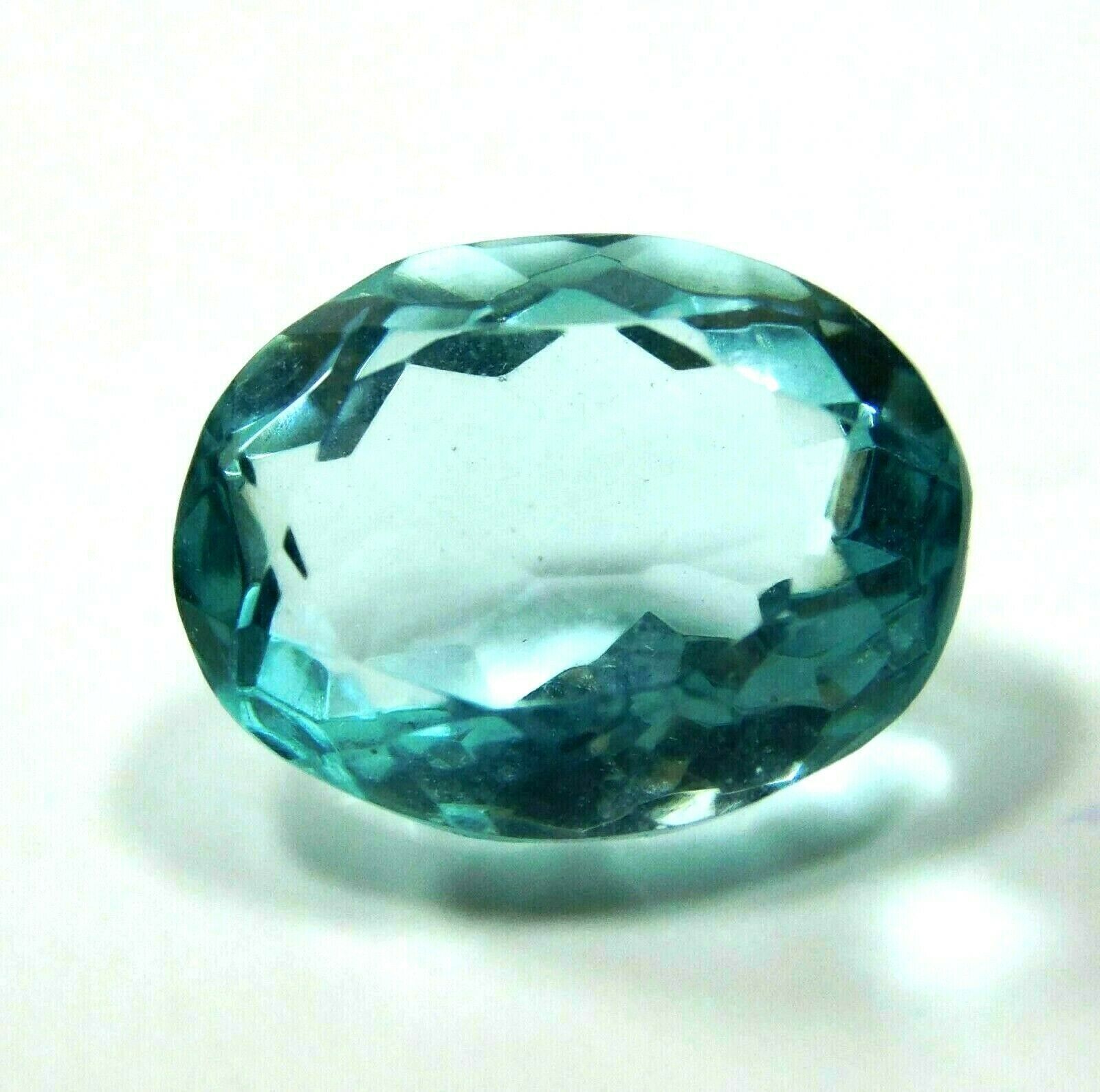 Natural Aquamarine Blue Oval Cut 6.20 ct Certified Loose Gemstones Free Shipping