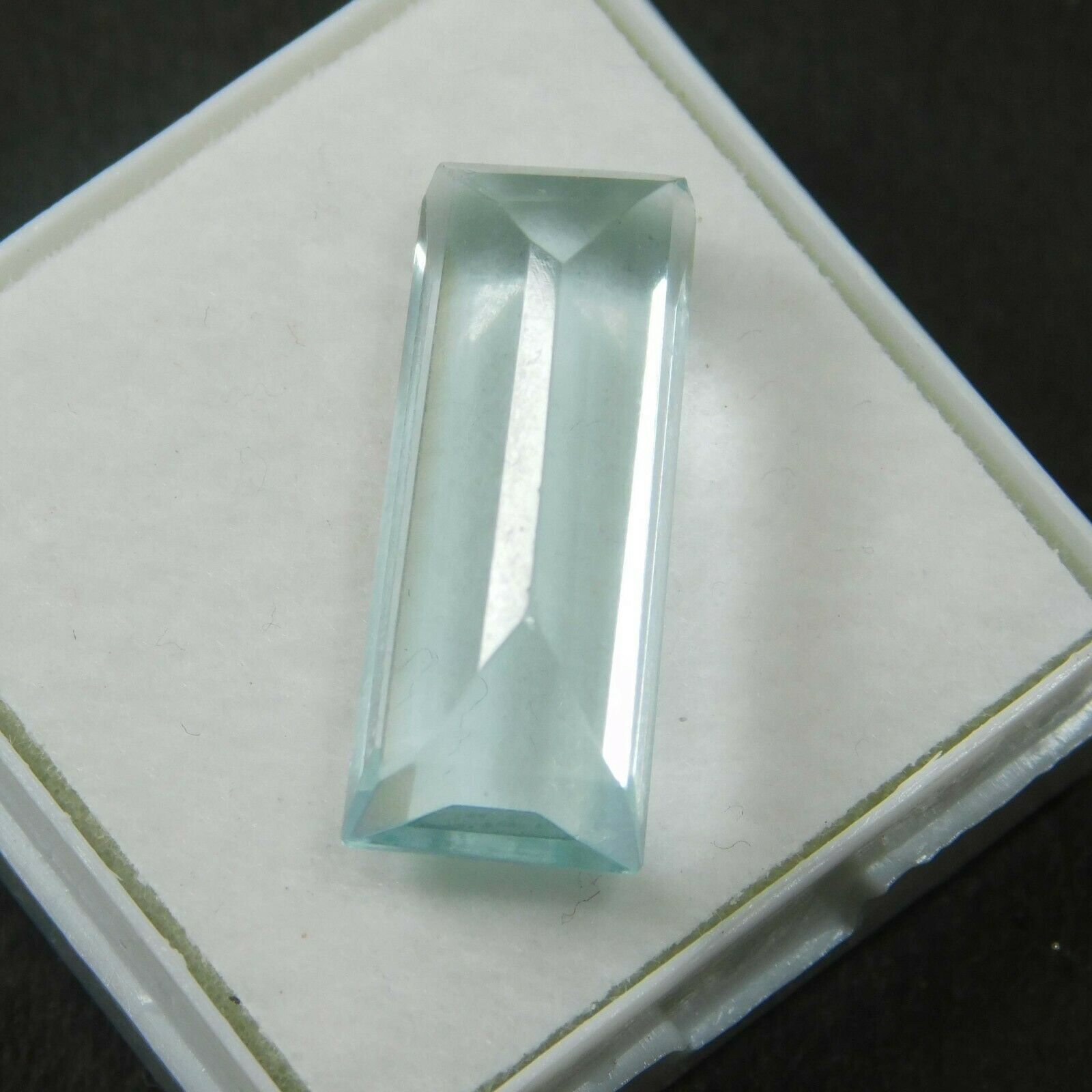 8.00 Ct Natural Aquamarine Blue Rare Baguette Shape Certified Loose Gemstone A++