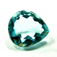 Natural Blue Aquamarine Pear Shape 7.60 Carat CERTIFIED Loose Gemstones