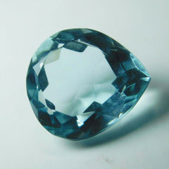 Natural Blue Aquamarine Pear Shape 7.60 Carat CERTIFIED Loose Gemstones