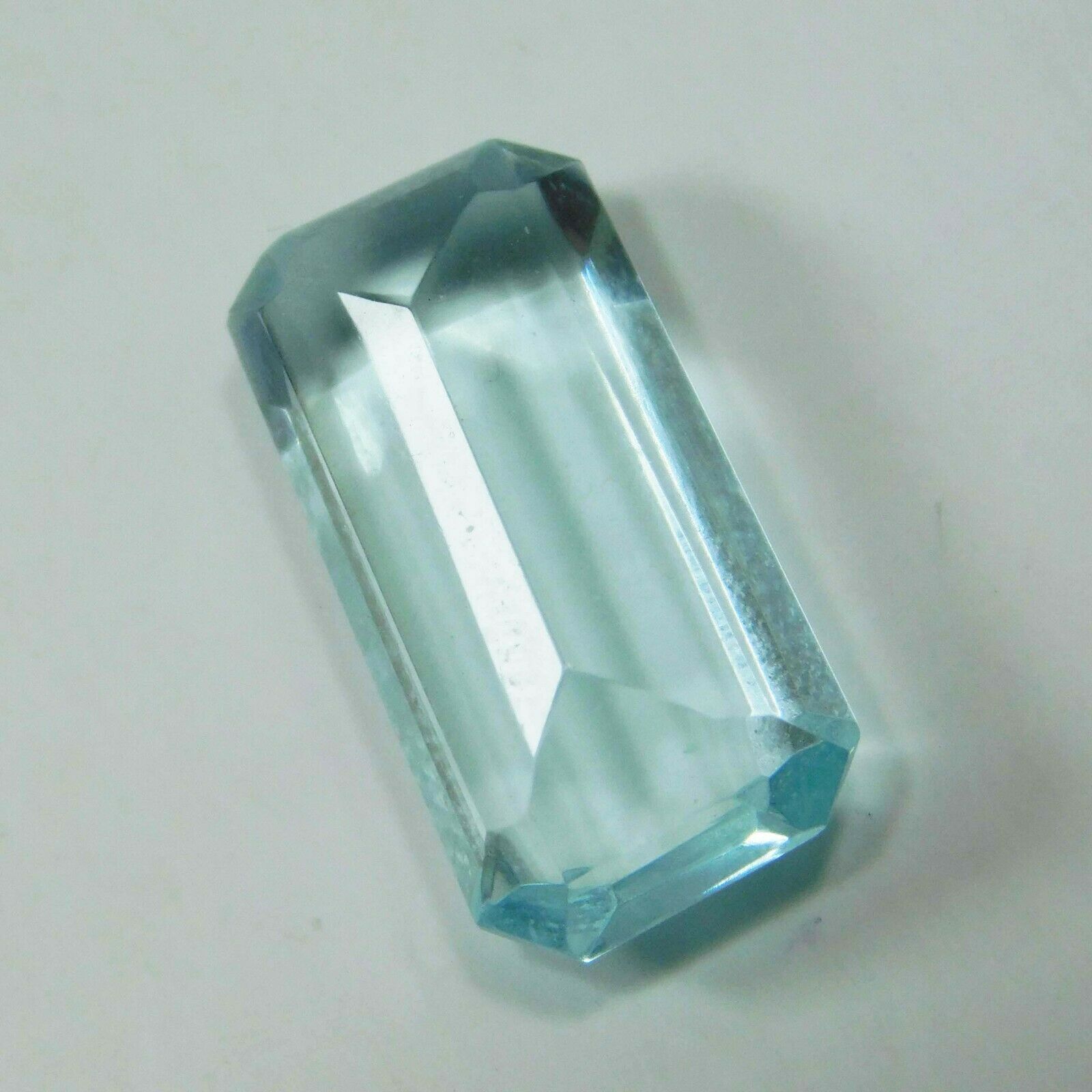 Natural Blue Aquamarine CERTIFIED Baguette Cut 6.10 Ct Loose Gemstones Free Ship