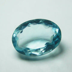 Natural Blue Aquamarine CERTIFIED Oval Shape 6.50 Carat Loose Gemstones