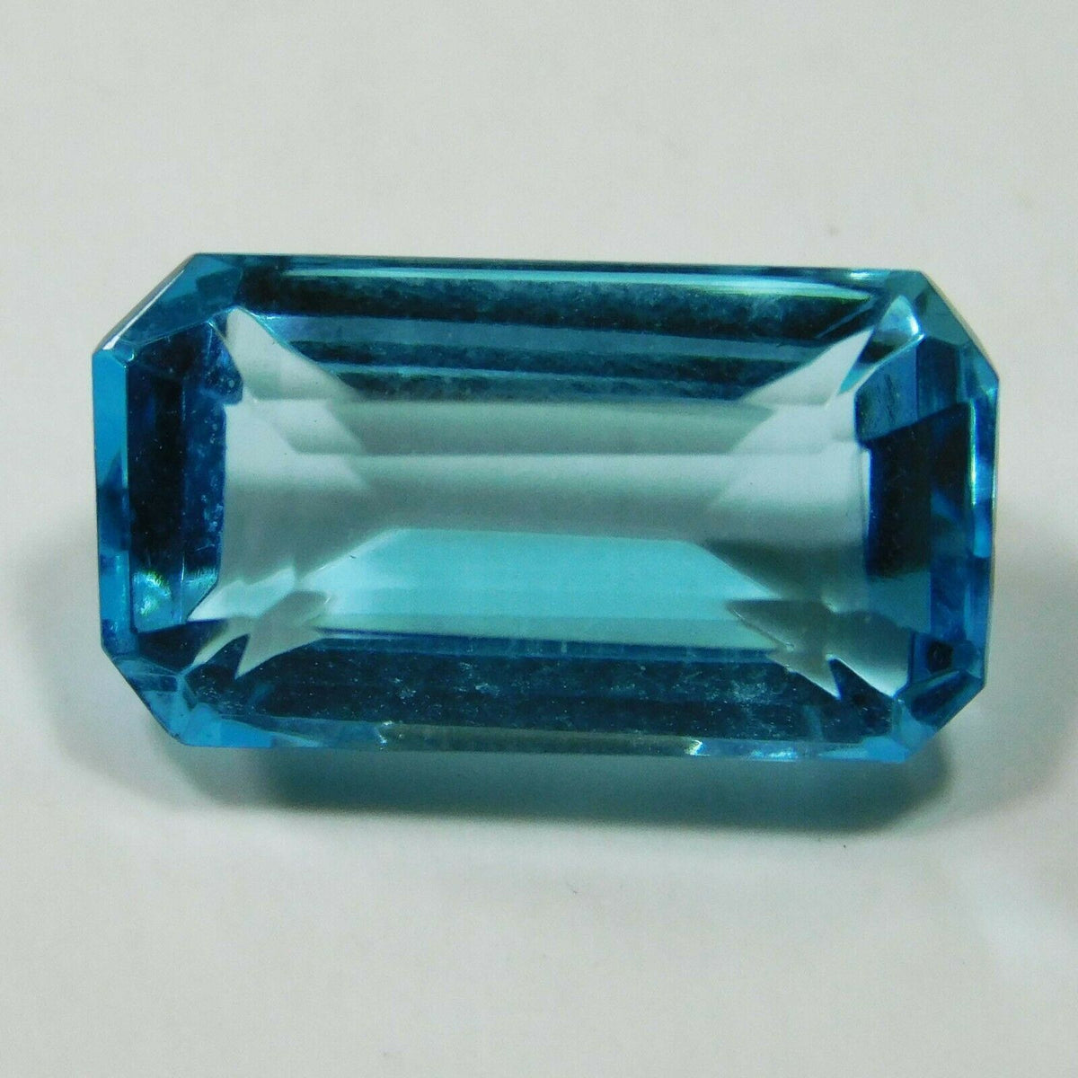 5.90 Ct Natural Baguette Cut Ocean Blue Aquamarine CERTIFIED Loose Gemstone A++