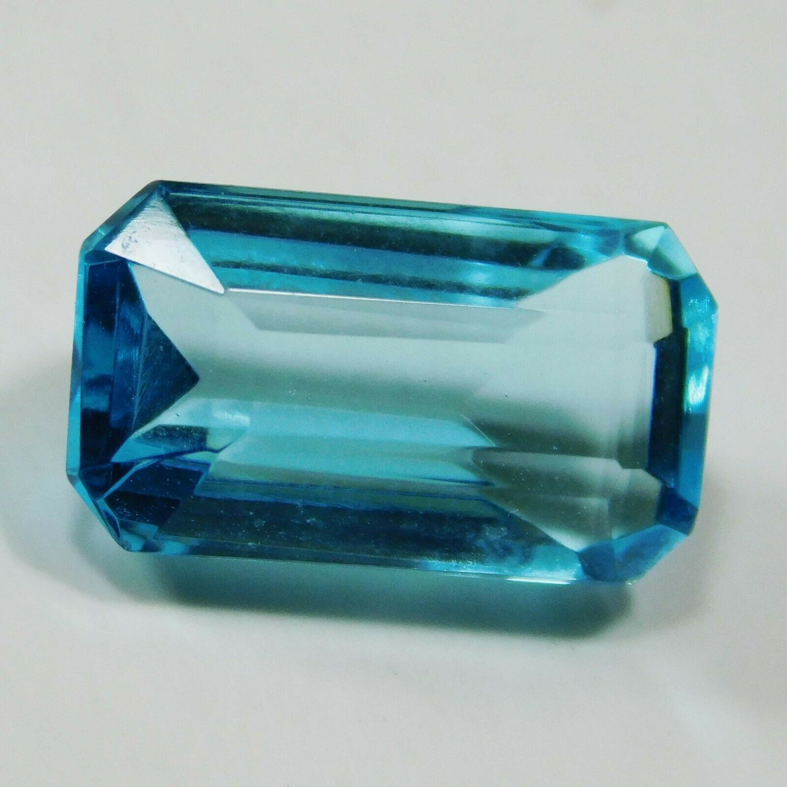 5.90 Ct Natural Baguette Cut Ocean Blue Aquamarine CERTIFIED Loose Gemstone A++