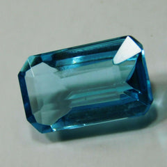 5.90 Ct Natural Baguette Cut Ocean Blue Aquamarine CERTIFIED Loose Gemstone A++