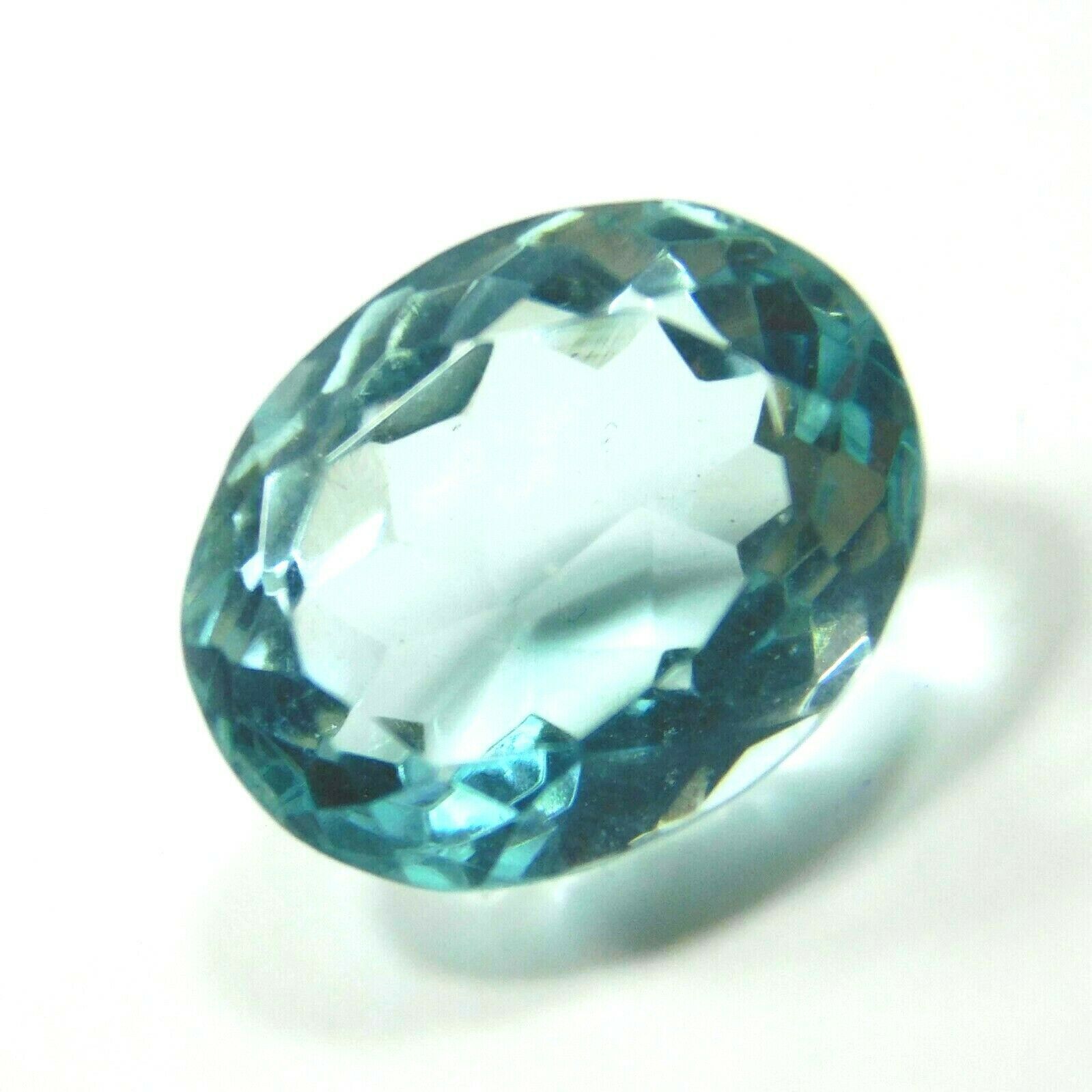 9.55 Ct Natural Oval Shape Ocean Blue Aquamarine CERTIFIED  Loose Gemstone A++