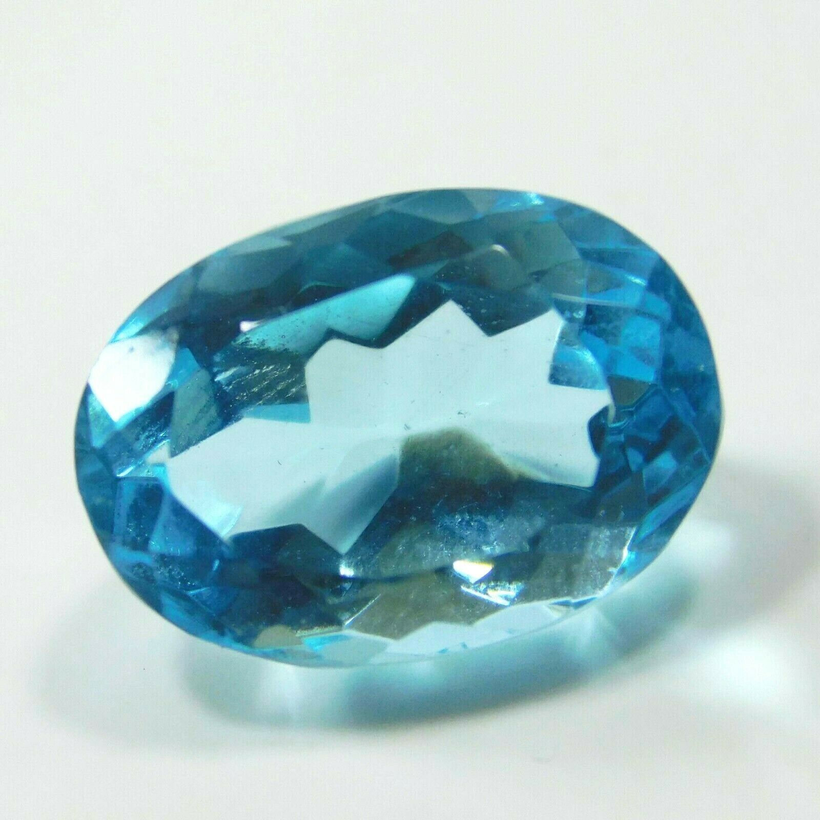 9.25 Ct Natural Oval Shape Ocean Blue Aquamarine CERTIFIED Loose Gemstone A++