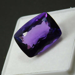 10 Ct Natural CERTIFIED Gemstone Amethyst Purple Cushion Shape  loose