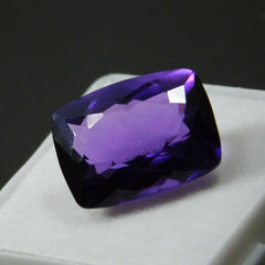 10 Ct Natural CERTIFIED Gemstone Amethyst Purple Cushion Shape  loose