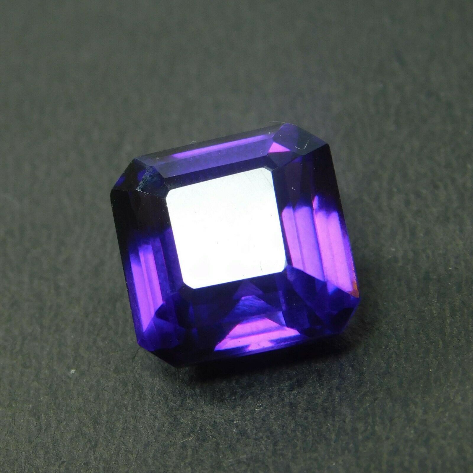 8 Ct Natural Amethyst Loose Gemstone Purple Square Certified Brazilian Gems