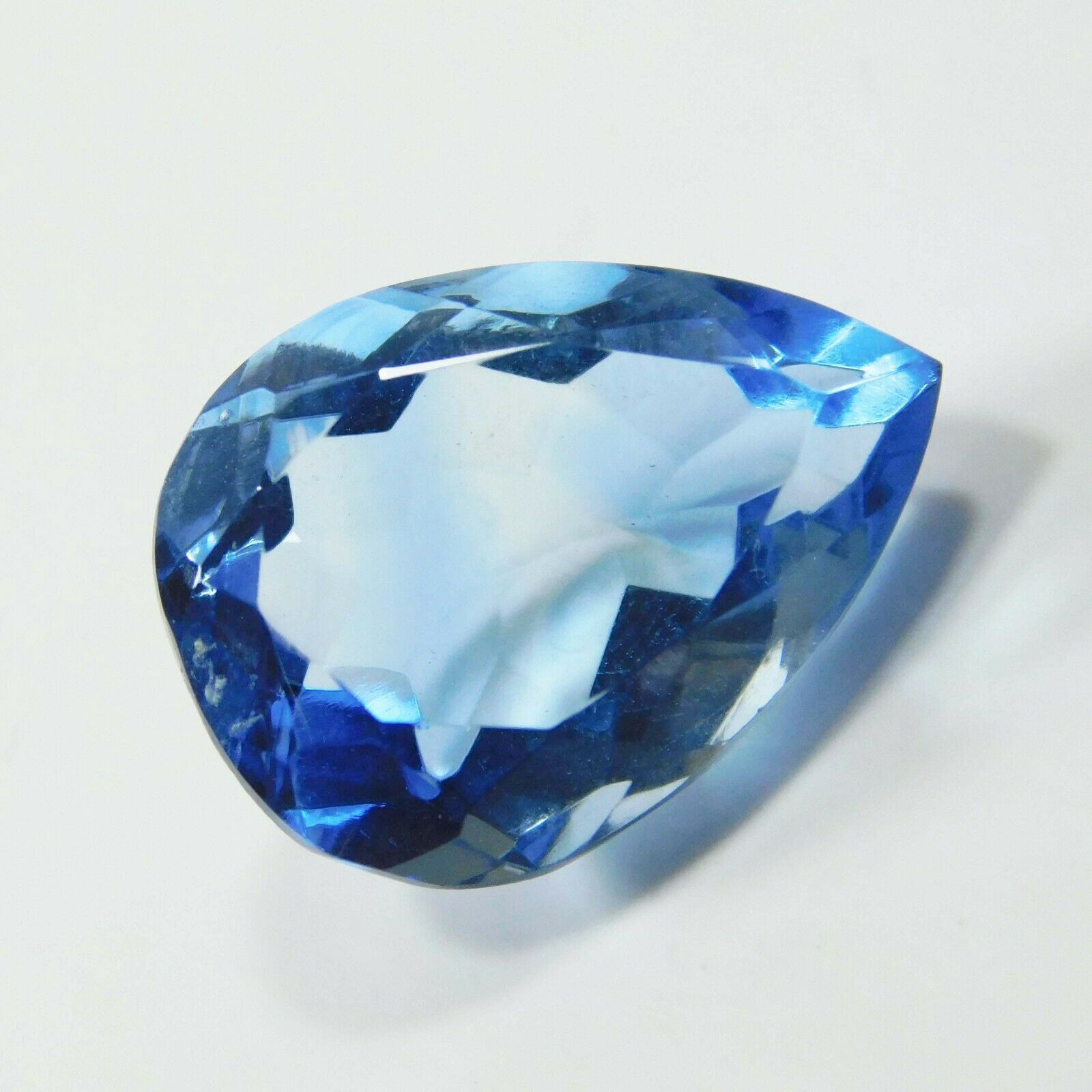 7.85 CARAT A++ Natural Aquamarine Loose Gemstone Rare  Blue Pear Shape certified